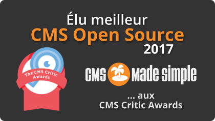 CMS Made Simple élu meilleur CMS Open Source 2017